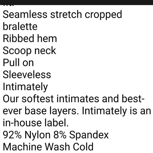 Free People Scoop neck Crop Size M/L Brami in Sage - Picture 4 of 6